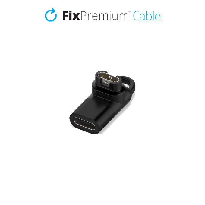 Adattatore USB-C per porta Garmin per Watch, Black, FixPremium