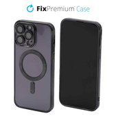 Custodia Clear con MagSafe per iPhone 13 Pro Max, Black, FixPremium