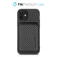 Custodia Carbon con MagSafe Wallet per iPhone 12 mini, Black, FixPremium