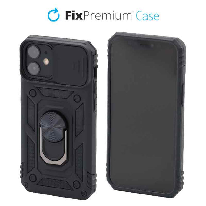 Custodia CamShield per iPhone 12 mini, Black, FixPremium