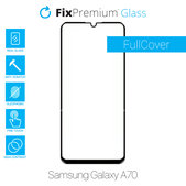 Vetro temperato FullCase per Samsung A70, FixPremium