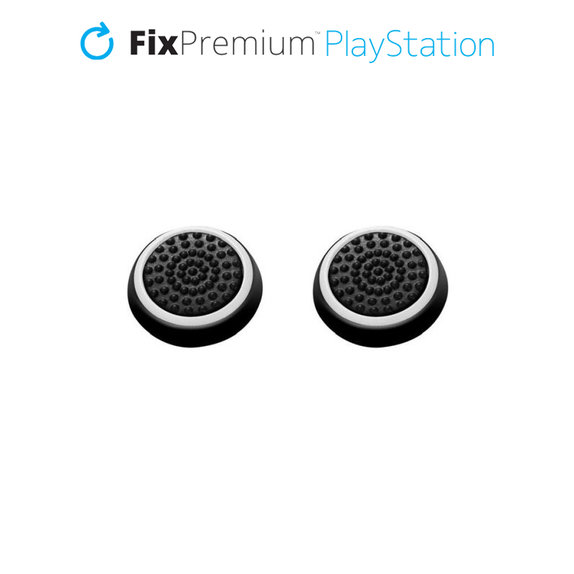 Set di cappucci per levette controller 2pcs per PS4 e PS5, White, FixPremium