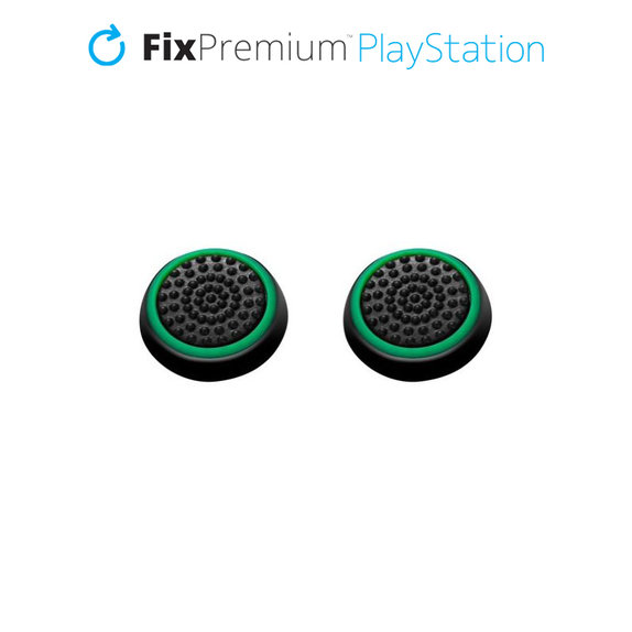 Set di cappucci per levette controller 2pcs per PS4 e PS5, Green, FixPremium
