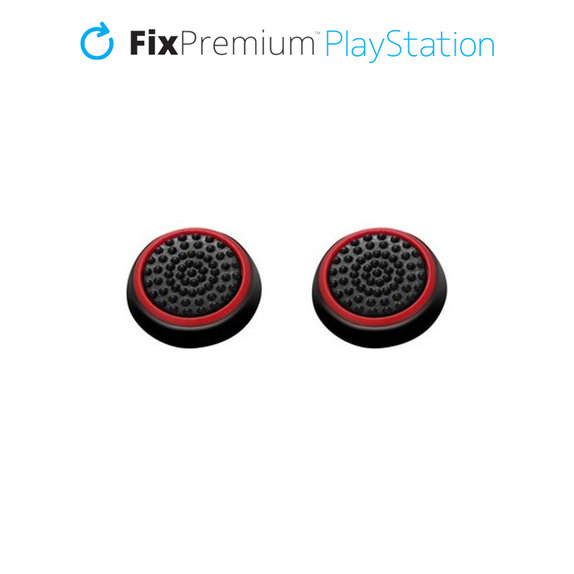 Set di cappucci per levette controller 2pcs per PS4 e PS5, Red, FixPremium