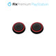 Set di cappucci per levette controller 2pcs per PS4 e PS5, Red, FixPremium
