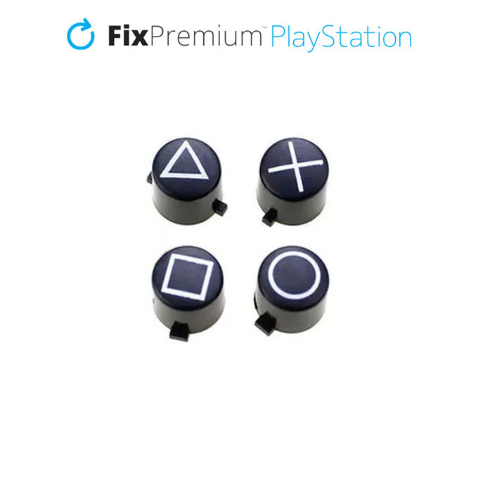 Pulsanti retro per PS5 DualSense, White, FixPremium