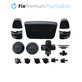 Elementi decorativi luxury per PS5 DualSense, Black, FixPremium