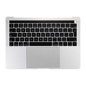 Top case con tastiera UK, microfono, trackpad e altoparlanti per MacBook Pro 13" A1706 (Late 2016 - Mid 2017), Silver