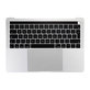 Top case con tastiera UK, microfono, trackpad e altoparlanti per MacBook Pro 13" A1706 (Late 2016 - Mid 2017), Silver