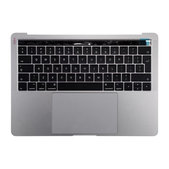 Top case con tastiera UK, microfono, trackpad e altoparlanti per MacBook Pro 13" A1706 (Late 2016 - Mid 2017), Space Gray