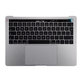 Top case con tastiera UK, microfono, trackpad e altoparlanti per MacBook Pro 13" A1706 (Late 2016 - Mid 2017), Space Gray