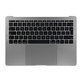 Top case con tastiera UK, microfono, trackpad e altoparlanti per MacBook Pro 13" A1708 (Late 2016 - Mid 2017), Space Gray