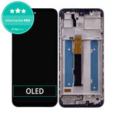 Schermo OLED per Motorola Moto G42 XT2233, Black, Vetro touch con cornice