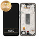 Schermo per Samsung A34 5G A346B, Black, Vetro touch con cornice, GH82-31200A, GH82-31201A, Genuine Service Pack
