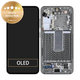 Schermo per Samsung S23 S911B, Green, Vetro touch con cornice, GH82-30481C, GH82-30480C, Genuine Service Pack