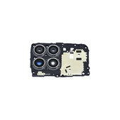Cover scheda madre e lente fotocamera posteriore per Honor X8, Titanium Silver