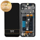 Schermo per Samsung A14 5G A146B, Black, Vetro touch con cornice, GH82-30658A, GH81-23315A, GH81-23640A, Genuine Service Pack