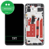 Schermo per Huawei P40 Lite 5G, Midnight Black, Vetro touch con cornice