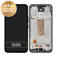 Schermo per Samsung A54 5G A546B, Black, Vetro touch con cornice, GH82-31231A, GH82-31232A, Genuine Service Pack