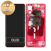Schermo per Motorola Edge 30 Fusion, Viva Magenta, Vetro touch con cornice, 5D68C22034, Genuine Service Pack