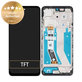 Schermo per Motorola Moto G73, Black, Vetro touch con cornice, 5D68C22272, Genuine Service Pack