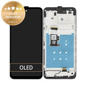 Schermo per Motorola Moto G13, Matte Charcoal, Vetro touch con cornice, 5D68C22318, Genuine Service Pack