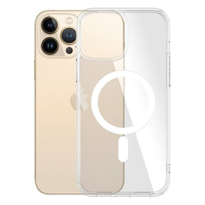 Custodia HardCase AB con MagSafe per iPhone 13 Pro Max, Transparent, PanzerGlass