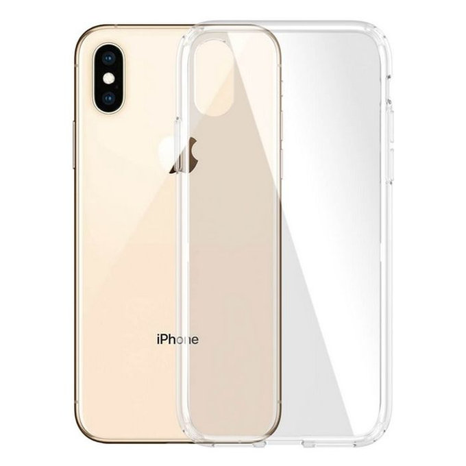 Custodia HardCase AB per iPhone X, XS, Transparent, PanzerGlass