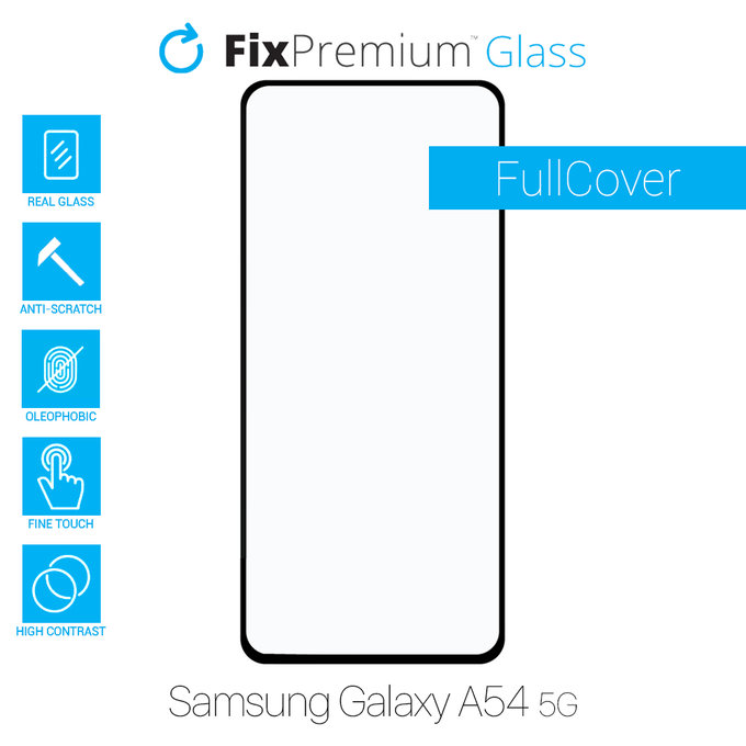 Vetro temperato FullCase per Samsung A54 5G, FixPremium
