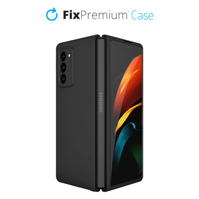 Custodia in silicone per Samsung Z Fold 2, Black, FixPremium