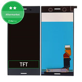 Schermo LCD per Sony Xperia XZ Premium Dual G8142, Deepsea Black, Vetro touch senza cornice