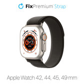 Cinturino Trail Loop per Apple Watch 42, 44, 45 e 49mm, Space Gray, FixPremium