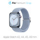 Cinturino Solo Loop per Apple Watch 42, 44, 45 e 49mm, Light Blue, FixPremium