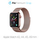 Cinturino Milanese Loop per Apple Watch 42, 44, 45 e 49mm, Rose Gold, FixPremium