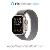 Cinturino Trail Loop per Apple Watch 38, 40 e 41mm, Gray, FixPremium