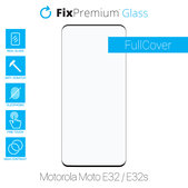 Vetro temperato FullCase per MotGoldla Moto E32, E32s, FixPremium