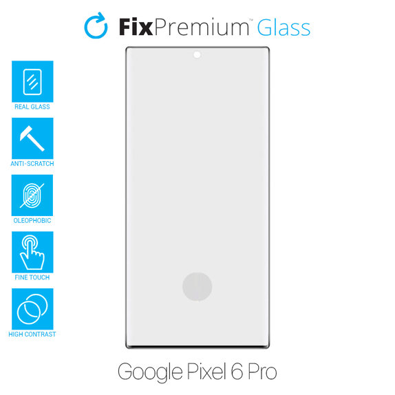Vetro temperato FullCase per Google Pixel 6 Pro, FixPremium