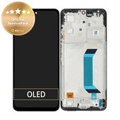 Schermo per Xiaomi Redmi Note 12 5G, Onyx Grey, Vetro touch con cornice, 560001M17P00, Genuine Service Pack