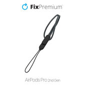 Cinturino per AirPods Pro 2, Black, FixPremium
