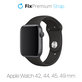 Cinturino in silicone per Apple Watch 42, 44, 45 e 49mm, Black, FixPremium
