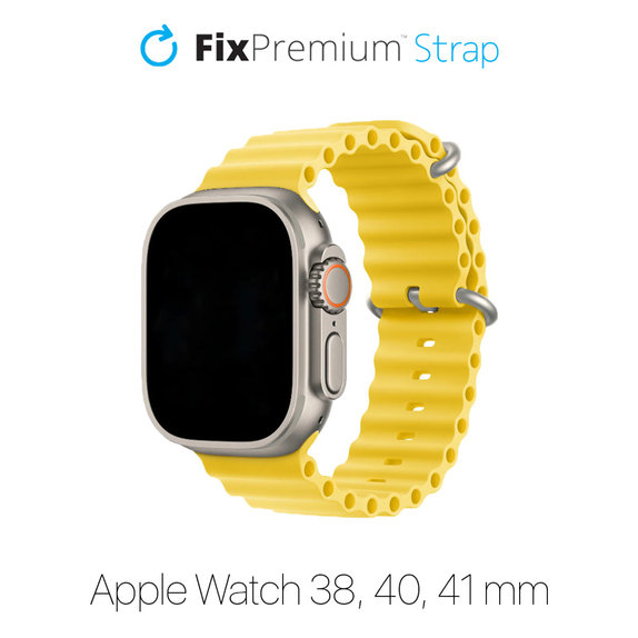 Cinturino Ocean Loop per Apple Watch 38, 40 e 41mm, Yellow, FixPremium