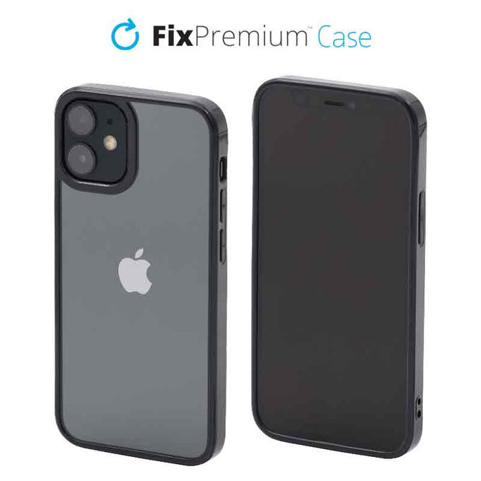 Custodia Invisible per iPhone 12 mini, Black, FixPremium