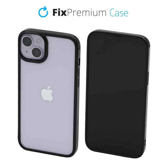 Custodia Invisible per iPhone 14 Plus, Black, FixPremium