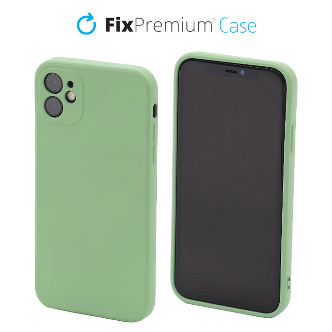 Custodia Rubber per iPhone 11, Green, FixPremium
