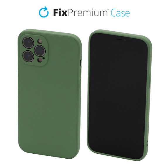 Custodia Rubber per iPhone 11 Pro, Green, FixPremium