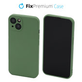 Custodia Rubber per iPhone 13, 14, Green, FixPremium