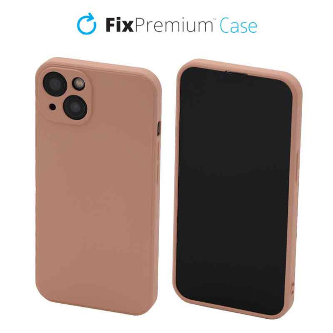 Custodia Rubber per iPhone 13, 14, Orange, FixPremium