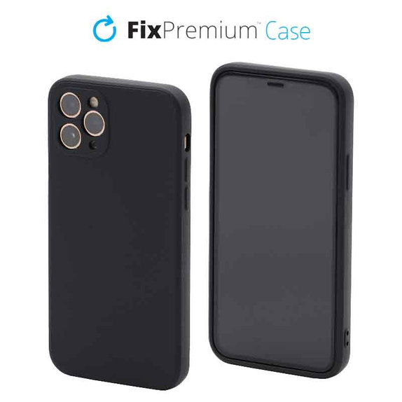 Custodia Rubber per iPhone 11 Pro, Black, FixPremium