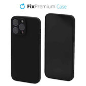 Custodia Rubber per iPhone 14 Pro Max, black, FixPremium