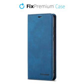 Custodia Business Wallet per Samsung S22 Plus, Blue, FixPremium